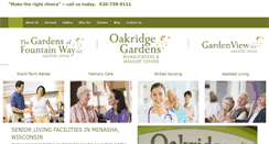 Desktop Screenshot of oakridgegardens.com