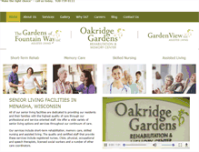 Tablet Screenshot of oakridgegardens.com